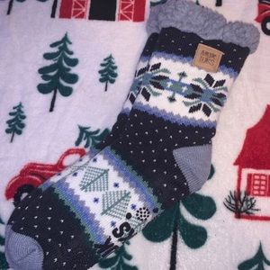 MUK LUKS Women Grip Cabin Socks Size L/XL